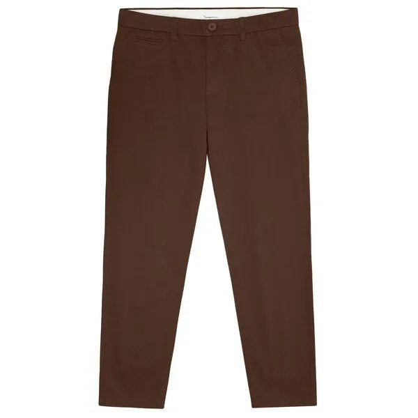 KnowledgeCotton Apparel KnowledgeCotton Apparel Chino CHUCK Twill, Demitasse brown, – Produktbild 1 von 4