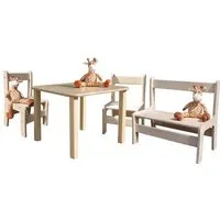 Die Schreiner Christoph Siegel Die Schreiner Christoph Siegel Kindersitzgruppe - Tisch, 2 Stühle und 1 Bank – Produktbild 1 von 2
