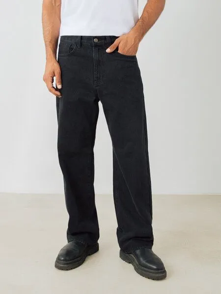 Honest Basics Honest Basics Herren Weite Jeans aus 100% Bio-Baumwolle, Blue, – Produktbild 2 von 3