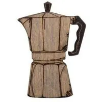 BeWooden BeWooden Coffee Pot Holzbrosche – handgefertigter, nachhaltiger Schmuck aus Holz – Produktbild 1 von 1
