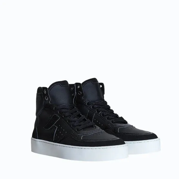 Ashoka Paris Ashoka Paris Mateo High-Top Sneaker Schwarz, biobasiert & recycelt – Produktbild 2 von 4