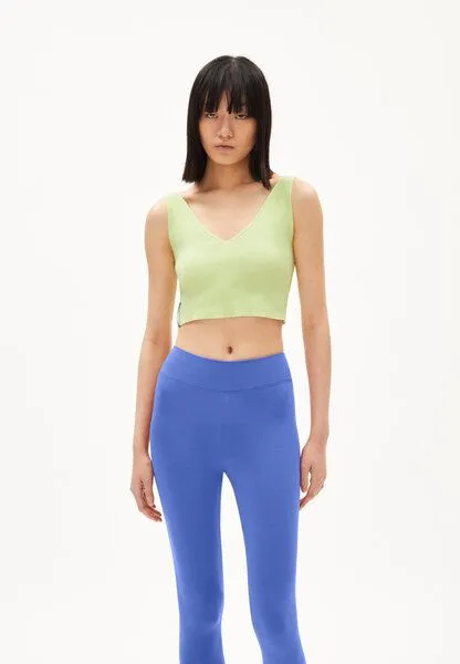 ARMEDANGELS ARMEDANGELS TELMAA - Damen Strick Top aus Bio-Baumwoll Mix, Light lime, – Produktbild 1 von 4