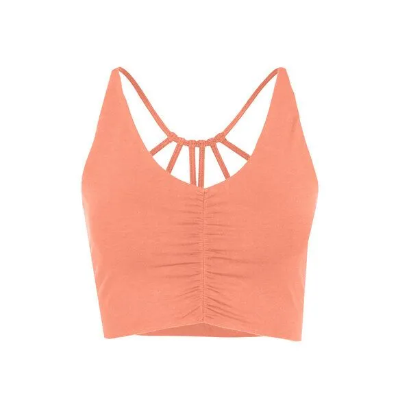 Jaya Jaya CAROLINA - Damen - Bra für Yoga aus Biobaumwolle, Melon/orange, – Produktbild 4 von 4