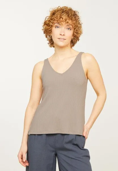 recolution Damen Top aus Lenzing ECOVERO Mix - TONINA - recolution, Clay brown (beige), – Produktbild 1 von 4