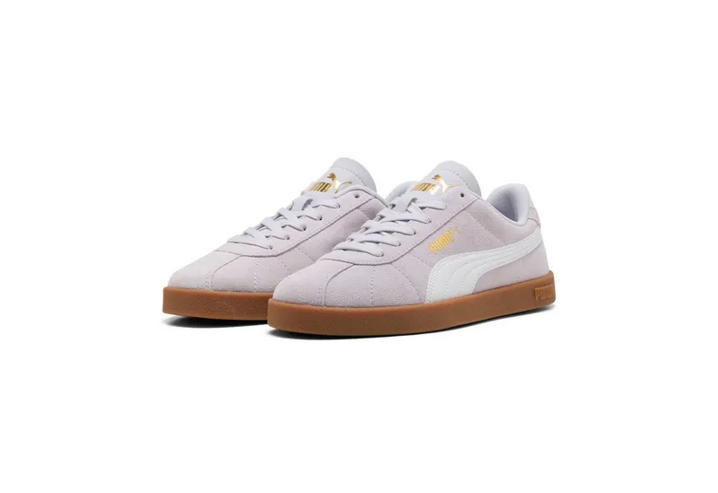 Puma Puma CLUB II Sneaker aus Leder, mit Schnürverschluss, mit profiliertem Laufsohlenprofil, Lila, – Produktbild 1 von 5