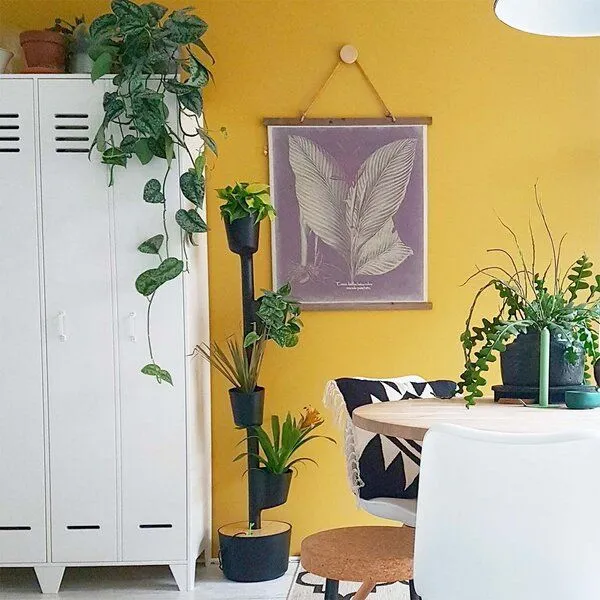 CitySens CitySens vertikaler Blumentopf mit automatischer Bewässerung 4 Blumentöpfe, Schwarz, – Produktbild 4 von 4