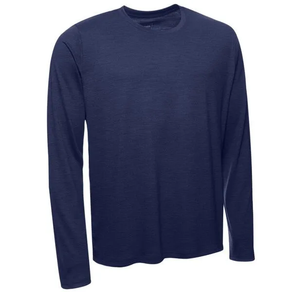Kaipara - Merino Sportswear Kaipara - Merino Sportswear Urban Merino Longsleeve Herren Regular 200, Navy, – Produktbild 2 von 2