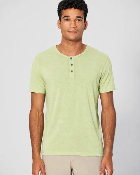 HempAge HempAge Herren Henley T-Shirt Hanf/Biobaumwolle, Matcha(grün), – Produktbild 1 von 4