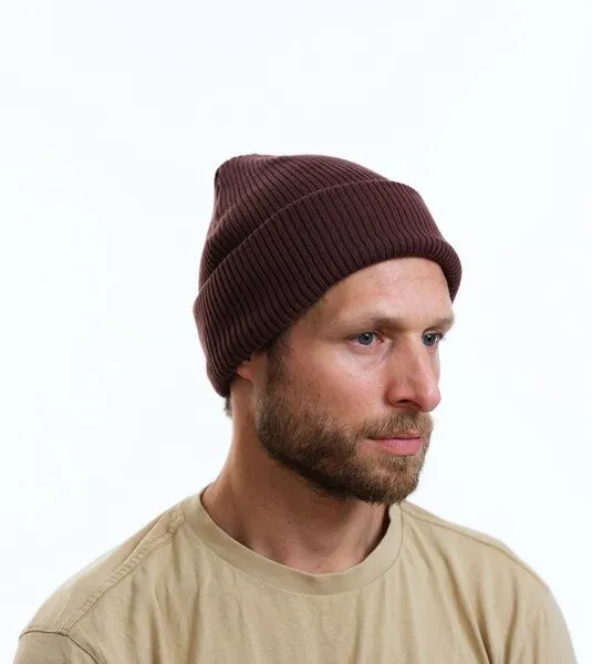 Gary Mash GARY MASH Mütze Roland aus feinem Rippstrick, Braun, – Produktbild 2 von 4