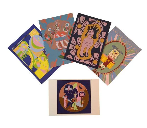 Einhornauf Einhornauf Kunstpostkarten-Set – Produktbild 1 von 2