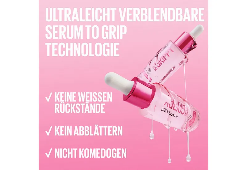 MAYBELLINE NEW YORK Primer GRIPPY SERUM PRIMER, vereint Serum und Primer in nur einem Produkt, Weiß, – Produktbild 5 von 5