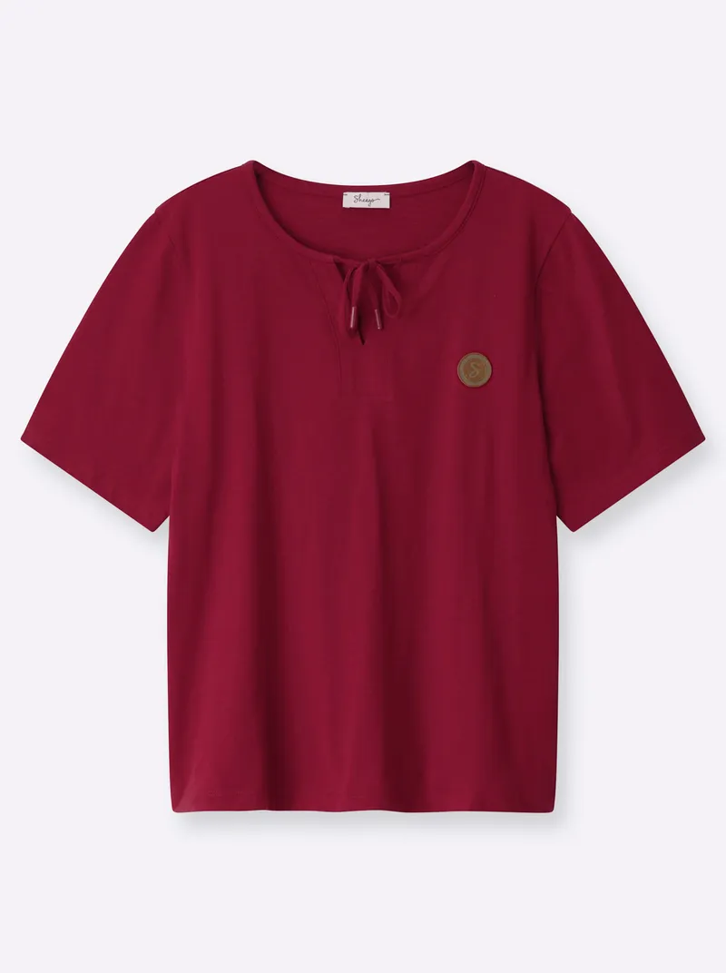 sheego Kurzarmshirt kirsche, Kirsche, – Produktbild 1 von 2