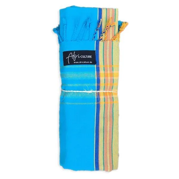 Africulture Africulture Kikoy Strandtuch, Sarong, Türkis, – Produktbild 3 von 4