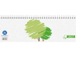 BRUNNEN Glocken Tischkalender "Querterminbuch" 2027 aus Recyclingpapier (1 Woche - 1 Seite) – Produktbild 1 von 1