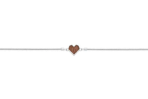 BeWooden BeWooden Herzchen Armbänder mit Holzdetail, Red, – Produktbild 1 von 3