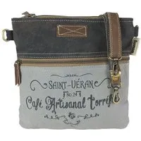 Sunsa Sunsa Vintage Tasche schwarz grau Umhängetasche kleine Schultertasche – Produktbild 1 von 1