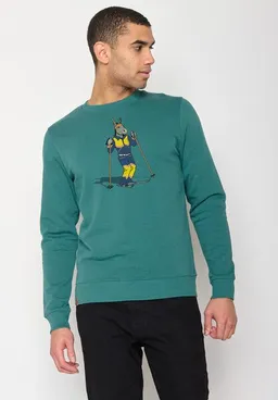 GreenBomb GREENBOMB Animal Donkey Ski Wild - Bequemes Sweatshirt aus Bio-Baumwolle / hochwertiger Print / GOTS / Fair & Vegan – Produktbild 1 von 1