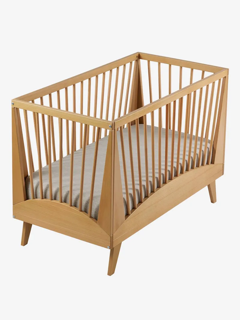 Vertbaudet Babybett SUNSET 60x120 cm Gitterbett, Braun, – Produktbild 2 von 4
