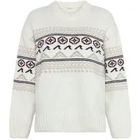 KnowledgeCotton Apparel KnowledgeCotton Apparel Rundhals-Pullover mit Strickmuster aus Lammwolle RWS – Produktbild 1 von 1