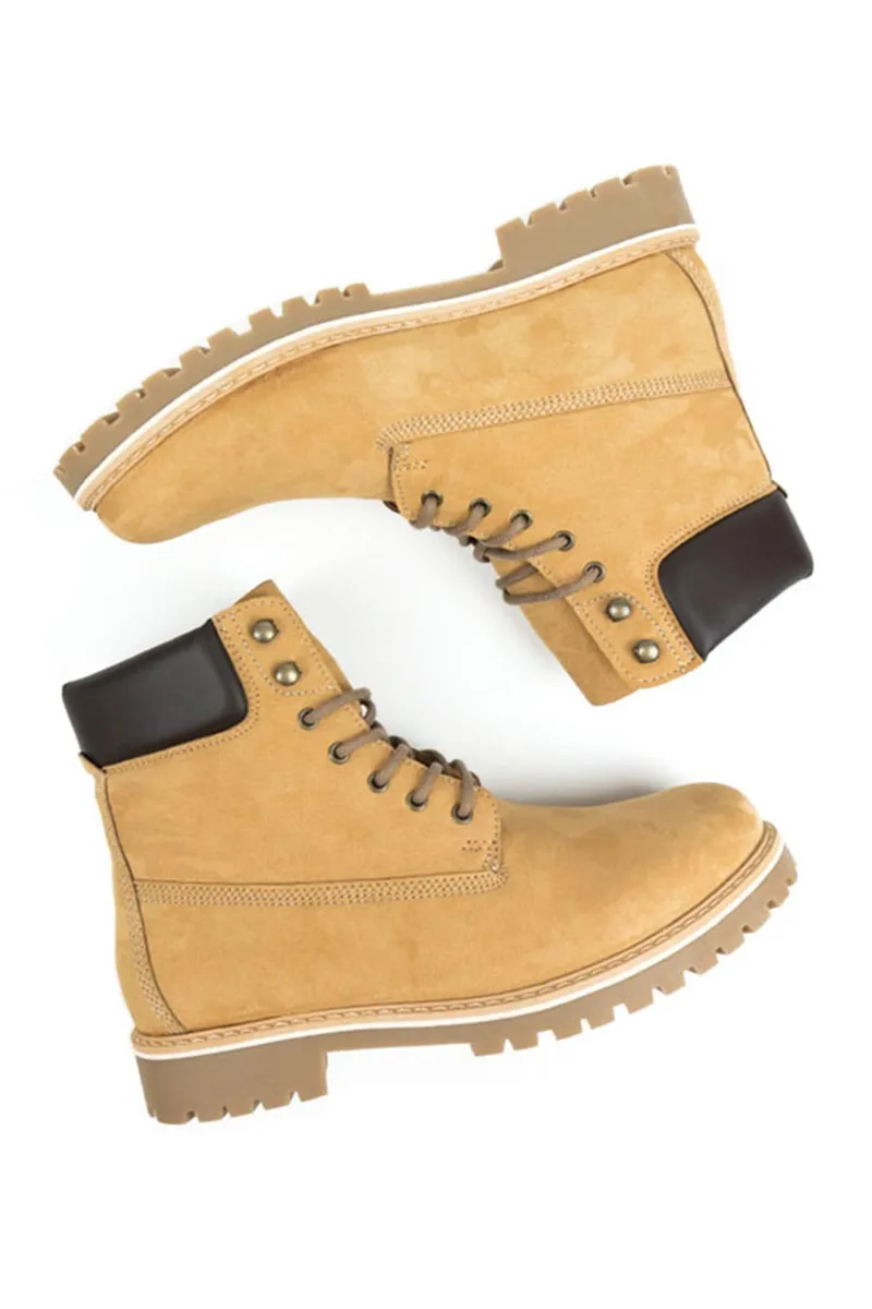Will's Vegan Store Will's Vegan Store Damen vegan Dock Boots Beige, Beige, – Produktbild 1 von 2