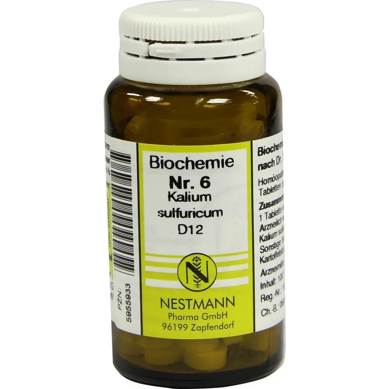 Nestmann Pharma BIOCHEMIE 6 Kalium sulfuricum D 12 Tabletten 100 St Tabletten – Produktbild 1 von 1