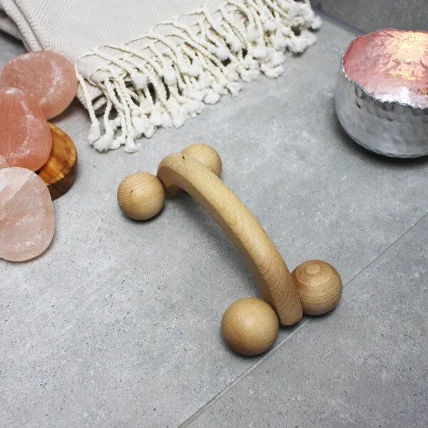 Mitienda Shop Mitienda Shop Massageroller 4 Kugeln aus Holz 17cm – Produktbild 2 von 2