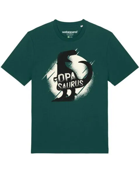 watapparel watapparel T-Shirt Unisex Opasaurus, Glazed green, – Produktbild 1 von 4