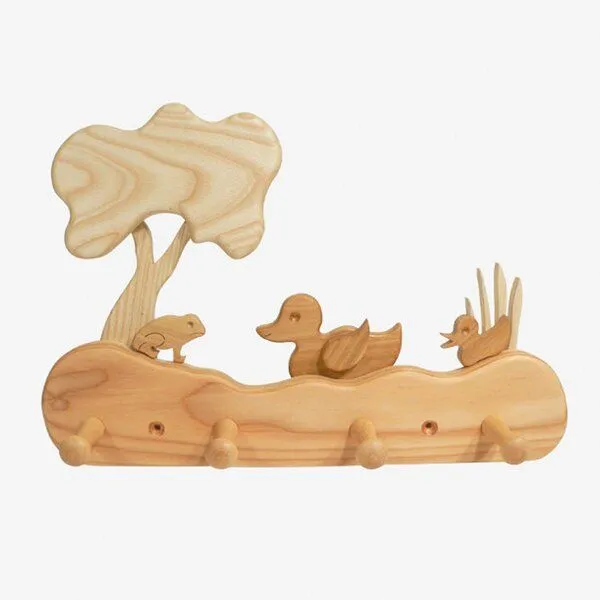 Mitienda Shop Mitienda Shop Kindergarderobe aus Holz | Leben am Teich – Produktbild 1 von 2
