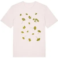 päfjes päfjes Blätter Ginkgo Laub - Fair Wear Männer T-Shirt - Vintage White/Olive, Natur, – Produktbild 1 von 1