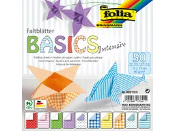 folia folia Faltblätter "Basics Intensiv" 80g/m², 15x15cm – Produktbild 1 von 1