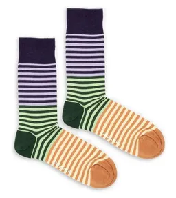 DillySocks DillySocks Socken Harvest Stripes aus Biobaumwoll-Mix – Produktbild 1 von 1