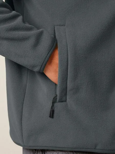 Human Family Human Family Basic Herren Fleecejacke "Clue" aus recyceltem Polyester, Anthrazit, – Produktbild 3 von 4