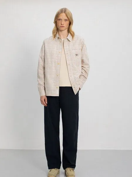 Rotholz Rotholz Hemd - Casual Shirt - aus Biobaumwolle, Off-white check (mehrfarbig), – Produktbild 4 von 4