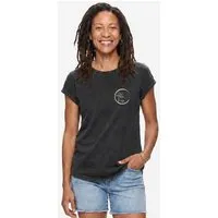 Life-Tree Life-Tree Organic Fairwear Shirt Women Fairwear Organic Logo Stone Washed Circle | Stone Washed Black – Produktbild 1 von 1