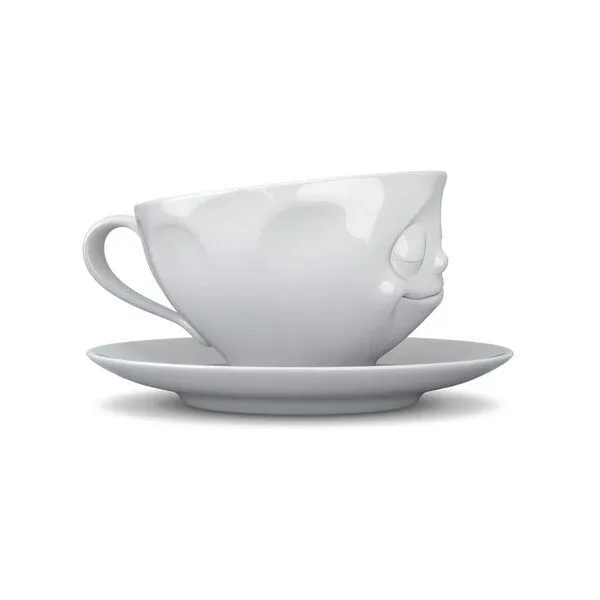 FIFTYEIGHT PRODUCTS FIFTYEIGHT PRODUCTS Dreidimensionale glückliche Porzellan Tasse – Produktbild 5 von 5