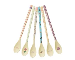 RICE RICE Latte-Macchiato-Löffel Melamin Löffel Set 6 Stück, 22,5 cm, für Latte & Dessert – Produktbild 1 von 1