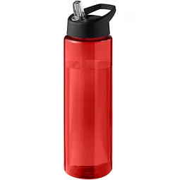 Unbranded H2O Active® Eco Vibe 850 ml Sportflasche mit Ausgussdeckel, rot, schwarz – Produktbild 1 von 1