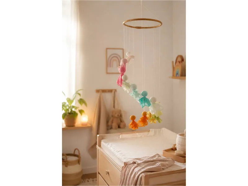 HANS NATUR HANS NATUR Baby Mobile Feentanz, Pastellfarben 12 Feen – Produktbild 2 von 2