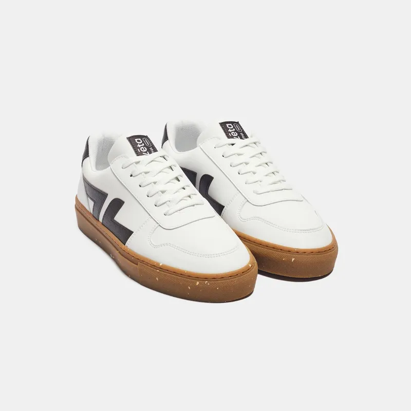 Zèta Zèta Herren vegan Sneaker Moka Cappuccino Weiß, Hellbraun, – Produktbild 2 von 2