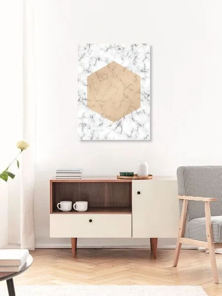 Photocircle Photocircle Poster / Leinwandbild - Marble Shape I – Produktbild 3 von 4