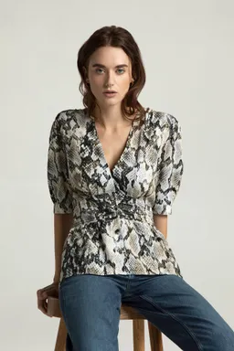 Lovjoi Lovjoi Damen vegan Blouse Lillmor Python – Produktbild 1 von 1