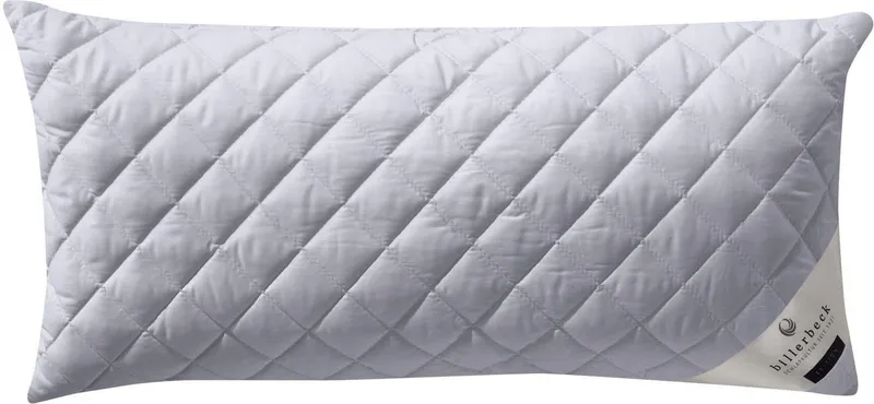 billerbeck Microfaserkissen Emelie, Kissen made in Germany, Kuscheliges Faserkissen, Füllung: 70% Polyester, & 30% Lyocell TENCEL™, Bezug: 100% Baumwolle, Seitenschläfer, Bauchschläfer, Rückenschläfer, mit separat waschbarer und Aloe-Vera veredeltem Bezug, Weiß, – Produktbild 7 von 8