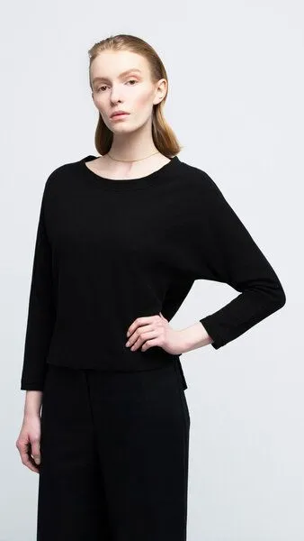 SHIPSHEIP SHIPSHEIP MILEVA - Damen Pullover aus Bio-Baumwolle, Schwarz, – Produktbild 1 von 4