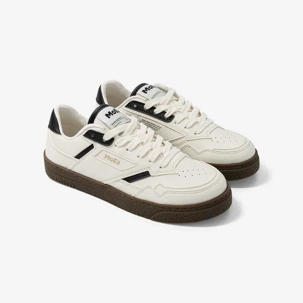 MoEa MoEa Sneakers GEN9 - Corn White & Black Grained, Black, – Produktbild 1 von 5