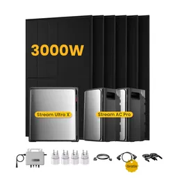 EcoFlow EcoFlow Stream Ultra X, Solaranlage mit Speicher, mit 6 x 500W Bifazialen Solarmodulen, by Powerness - Stream Ultra X + 2 x Stream AC Pro | 7680Wh / 4 x Smart Plug / Selbstabholung – Produktbild 1 von 1