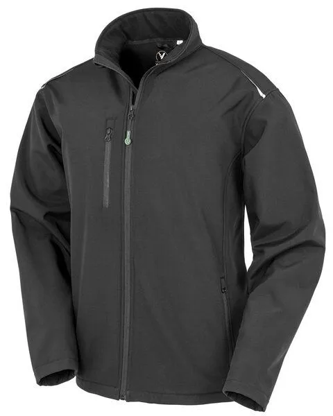 YTWOO YTWOO Recycelte Softshell-Jacke für Herren, Schwarz, – Produktbild 1 von 3