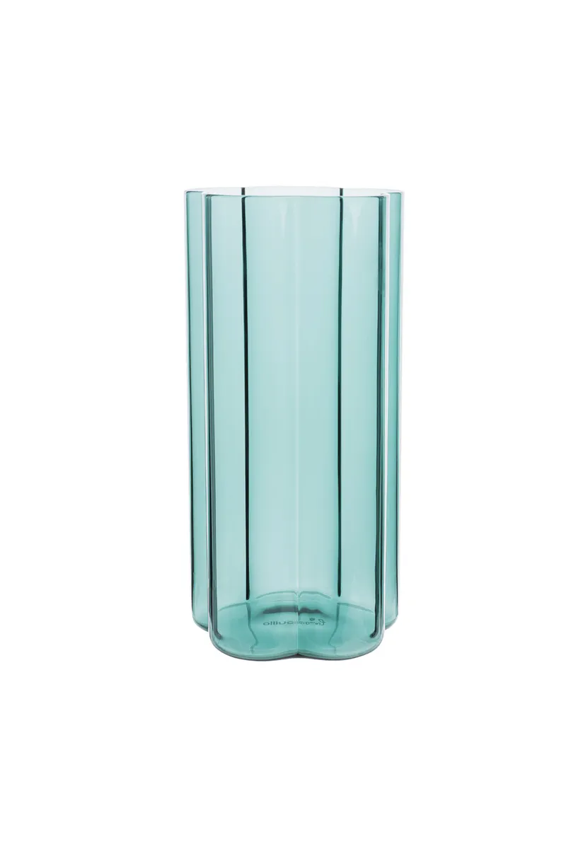 Tranquillo Tranquillo Vase RAIINBOW groß – Borosilikatglas, Grün, – Produktbild 2 von 2