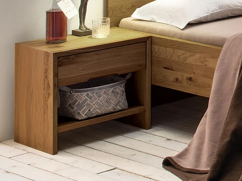 allnatura Nachttisch "Corvina" | H50xB50xT33 cm | geölt/gewachst, Buche, – Produktbild 2 von 2