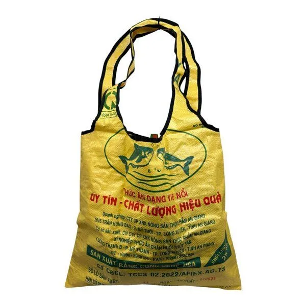Beadbags Beadbags Einkaufstasche Ri43 recycelter Reissack, Gelb, – Produktbild 1 von 3