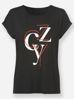 heine Print-Shirt schwarz-ecru-bedruckt – Produktbild 1 von 1